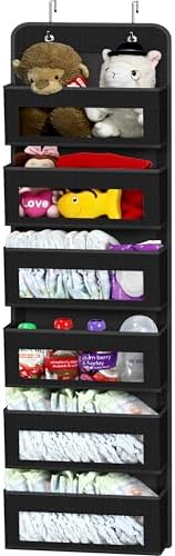 Simple Houseware 6 Clear Window Pocket Over Closet...