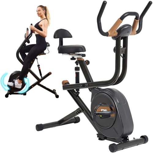 BSJ BESTGYM 3 in 1 Squat Machine,Exercise Bike,Adjustable Ma