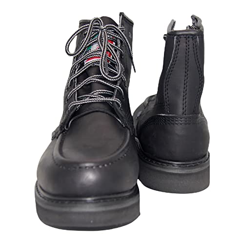 The Western Shops Men's Leather Lace Up Moc Toe Soft Toe Work Boot2