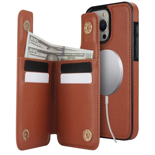 Housse iPhone 13 Pro portefeuille pour protéger des chutes et oublier son sac