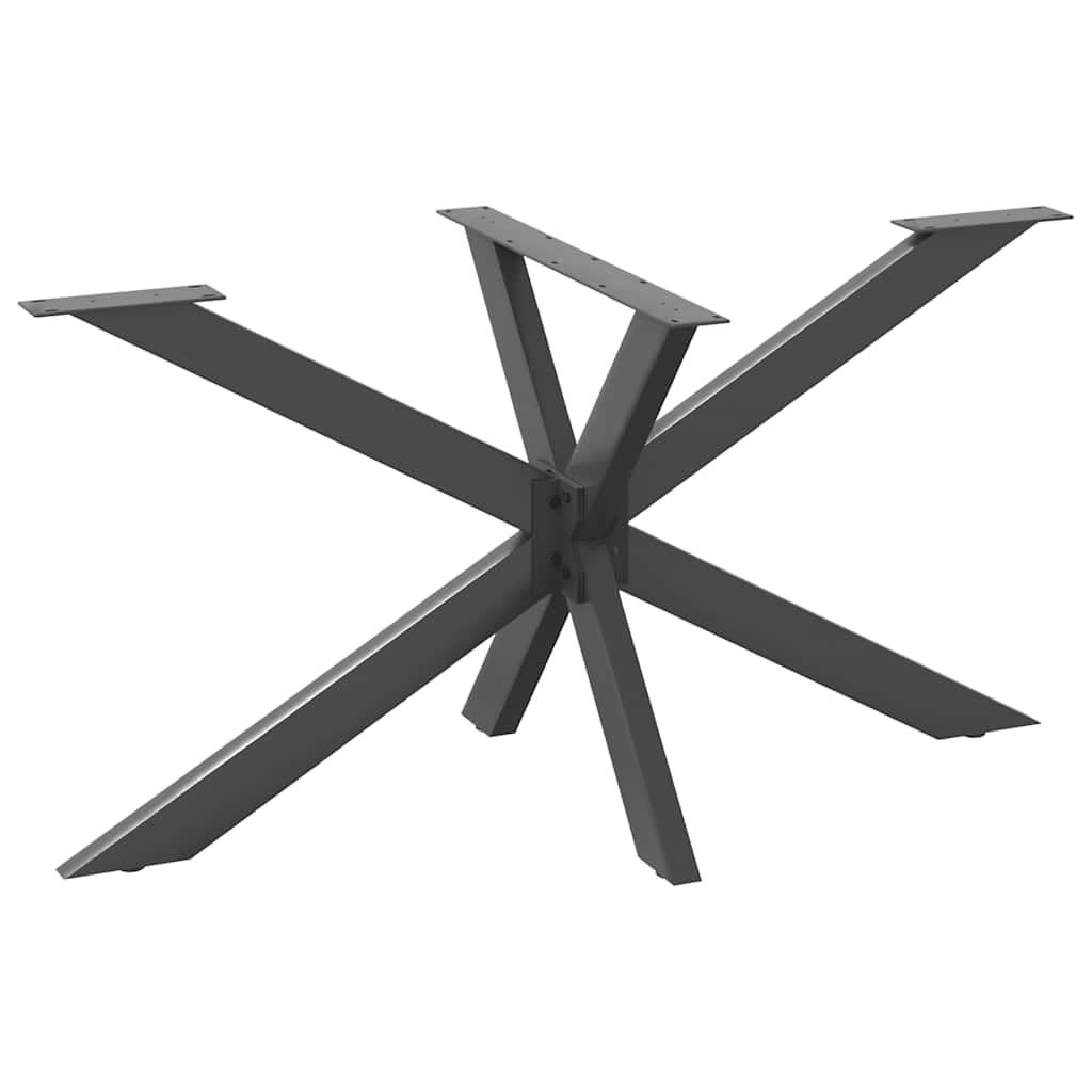 vidaXL Dining Table Leg Spider Shape Anthracite 150x78x(72-73) cm Steel — image 1