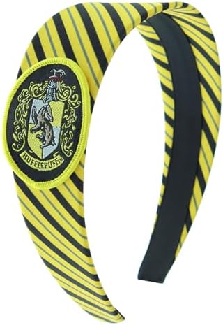 Bioworld Harry Potter Headbands for Women and Girls' Hogwarts Houses Gryffindor Slytherin Ravenclaw Hufflepuff Hogwarts (Hufflepuff)
