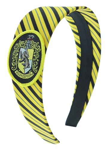 Bioworld Harry Potter Headbands for Women and Girls' Hogwarts Houses Gryffindor Slytherin Ravenclaw Hufflepuff Hogwarts (Hufflepuff)