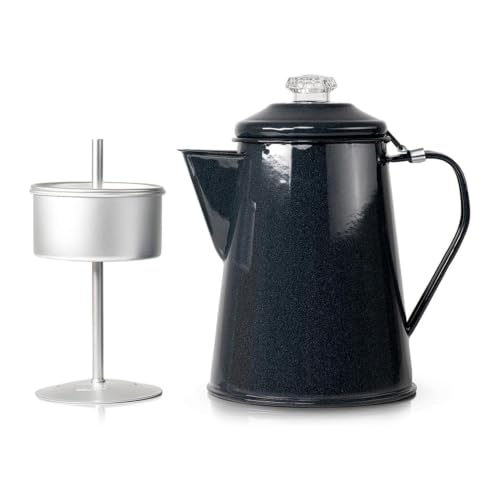 GSI Outdoors Mesa Percolateur 8 tasses, portable, acier