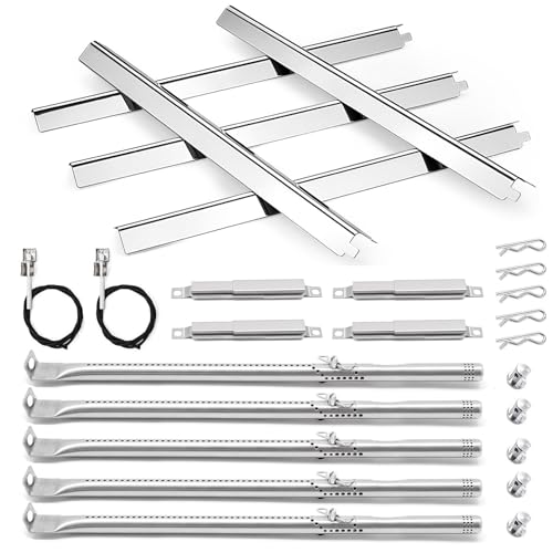 Grill Replacement Parts for Charbroil Performance 5 Burner 463448021 463455021 463229021 463466522 463451022, G325-0002-W1 Heat Tent for Char-broil 463451022 463284022 Grill, Burner Brace & Ignitor