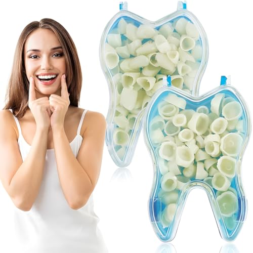 100 Pièces Facette Dentaire,Dents Fausses Multi-Usage, Kit De Réparation Dentaire Pour Dents Antérieures Et Postérieures, Dentier Provisoire Pour...