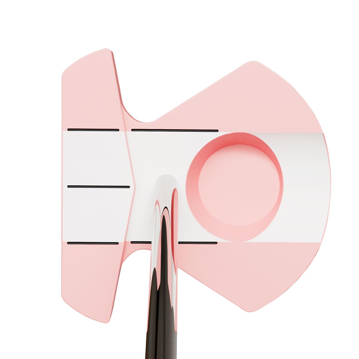 Orlimar F9 ZT Zero Torque Mallet Putter, Rechtshänder, Pink/Weiß, 83,8 cm | Für Damen und Herren