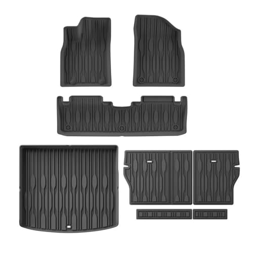 Tapis Sol Voiture 3D TPE Idéal Famille et Loisirs pour BYD Song Pro DM-i 2025 Coffre 8P