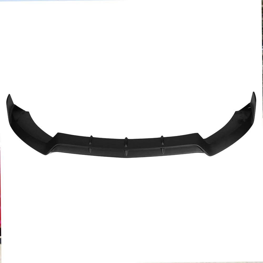 FREEMOTOR802 Compatible with 2015-2018 Mercedes-Benz C-Class W205 Sport 2015-2017 C43 AMG Front Bumper Lip, B Style Black PP Spoiler Guard Splitter Valance Chin