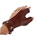 Kisangel Left-Hand Archery Glove Finger Bowstring Saver Protective Forearm Guards Non-Slip Design for Archery Training Hunting