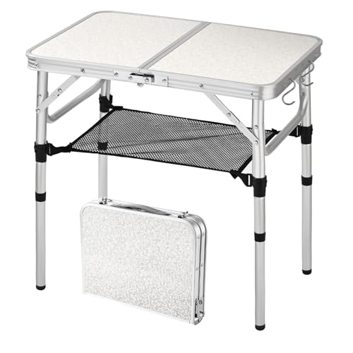 Mesa de Camping Plegable YihuiKo con Altura Ajustable, Mesa Pequeña Portátil miniatura 1