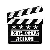 Film Brosche, Metal Film Pin, Film Filmklappe Pin, Zinklegungs Brosche, Vintage Kamera Action Abzeichen, Film Liebhaber Lapel Metal Brosch Dekoration Für Taschenhut Kleidung