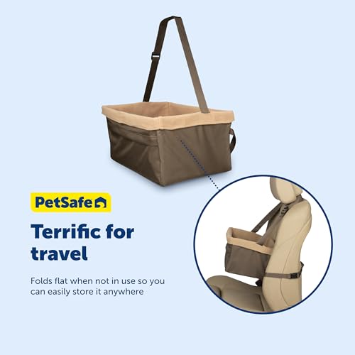 PetSafe Happy Ride Dog Booster Seat, Brown, Up to 12 lb - image 6