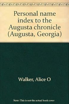 Hardcover Personal Name Index to the Augusta Chronicle (Augusta, Georgia) Book