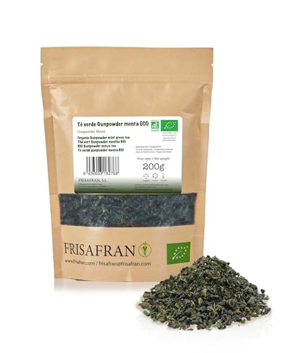 FRISAFRAN | Té Verde Gunpowder Menta Ecológica Granel 200g |