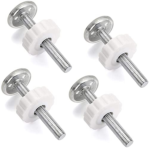 Ertzinla 4 Pack Baby Gate Extra Long M10 (10mm) Spindle Rods Bolts for Pressure Mounted Gates, 10M Screw Extention Bolts Replacement for Baby and Pets Gates