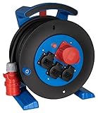 Jumbo-Kabeltrommel 2.0 25m H07RN-F 5G2,5 qmm schwarz 3x 230V + 1x CEE 16A 5pol 6h