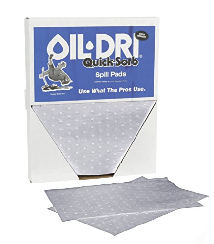 Oil Dri L70320 Put Over The Spill White Quick-Sorb Oil Pad, Tablet Of 20, 15" X 19" #TOP4