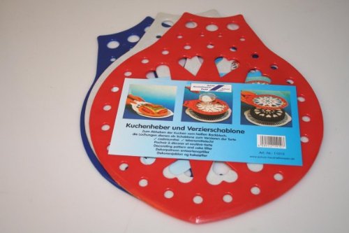 Tortenheber Verzierschablone Kuchenheber Dekorschablone Cover