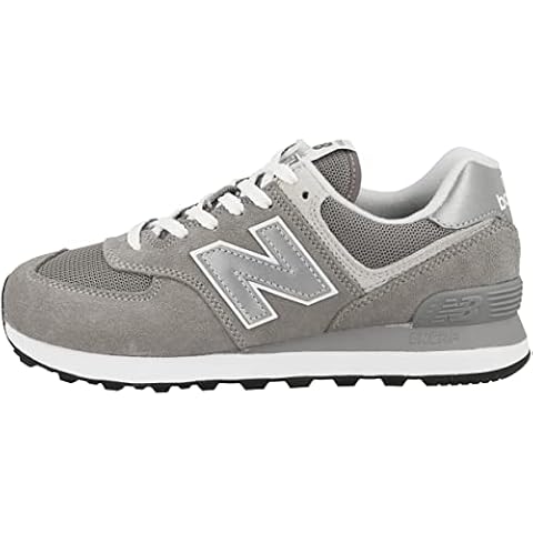 New Balance Women's 574 Core Sneaker, Grey/White, 8.5 Cover