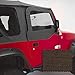 Rugged Ridge 13714.36 Door Kit, Upper, Khaki Denim; 97-06 Jeep Wrangler TJ