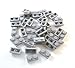 Produktbild LEGO 40 Stück Platte 1x2 Noppen Hellgrau.