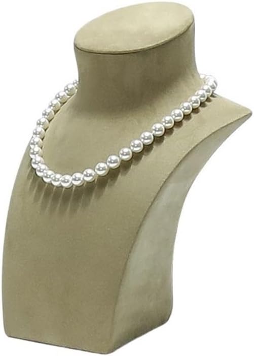 Jewelry Holder Stand Pearl Necklace Jewelry Rack Display Props High-end Light Luxury Vertical Portrait Model Jewelry Display Stand Jewelry D (Green S)