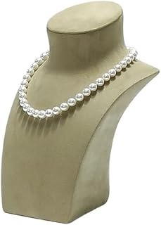 zhongxlla Jewelry Stand Pearl Necklace Jewelry Rack Display Props High-end Light Luxury Vertical Portrait Model Jewelry Display Stand Jewelry Organizer(Green,Small)