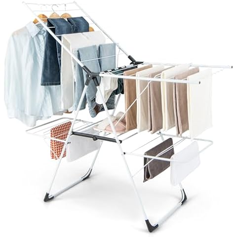 Étendoir à Linge COSTWAY 2 Niveaux Cover