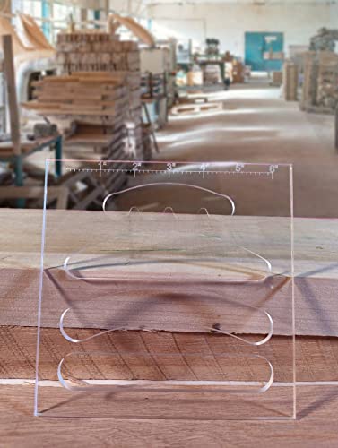 Cutting Board Handle 4 In 1 Router Template. 1/4" Thick 7.2 X 7.2 Precision Machined Plexiglass #TOP1