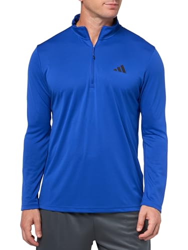 Image of adidas Men's Sweatshirts | Tr-ES 1I4Zip | Blue |