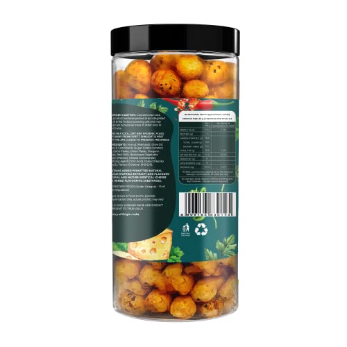 Image of Farmley Cheese & Herbs Makhana- Roasted In Olive Oil 450g (Pack of 5, Each 90 g)