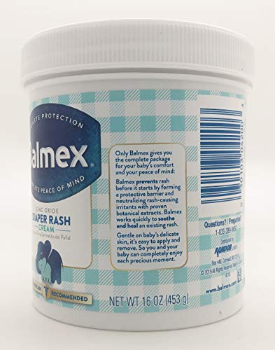 Balmex Diaper Rash Cream With Zinc Oxide 16 oz - Thumbnail 2