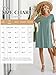 BELAROI Womens Summer Casual T Shirt Dresses Short Sleeve Swing Tunic Dress(M, Grayish Green)