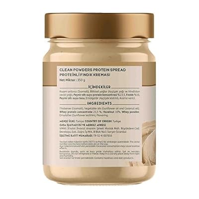 Clean Powers Protein Hazelnut Cream (Protein Spread) 350 Gr