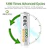 EBL Rechargeable AA Batteries, 2300mAh NiMH Precharged Home Basic Double AA Battery, Pack of 12