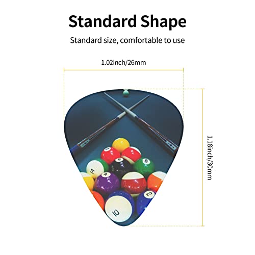 Ensemble de 12 médiators de guitare de billard pour guitare acoustique, guitare électrique, contrebasse, ukulélé - Les Beatles, Paul McCartney, John Lennon, RIngo Starr, George Harrison Ensemble de 12 médiators de guitare de billard pour guitare acoustique, guitare électrique, contrebasse, ukulélé – Image 5