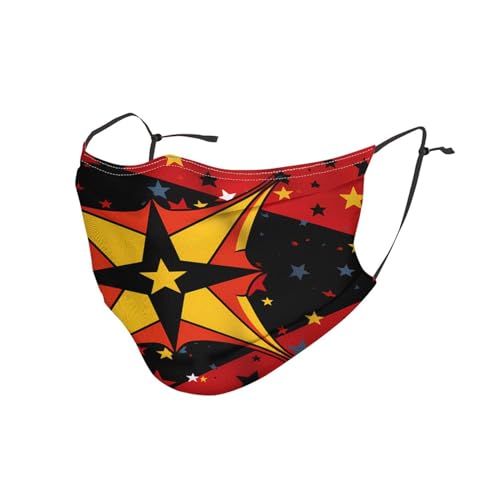 YYHWHJDE Adult Masks Washable 10 PCS Soft breathable Suitable for camping, running, traveling daily use maryland flag Picture