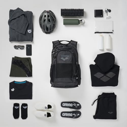 ARENA All Set Sports Swim Backpack Athletes Gym Rucksack Multisport Daypack Large Size Training Gear Equipment Bag for Teens Men Women, 45 Liters, Scratched by ARENA - Image 3