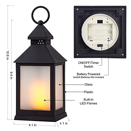Hn Haiinaa Vintage Decorative Fire Lantern With Timer, Flame Effect Led Lanterns For Indoor Outdoor Table Patio Party Garden Christmas Home Decor(2 Pack) #TOP3