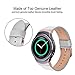 for Gear S2 Leather Band, V-MORO Soft Leather Gear S2 Sport Bands Strap Replacement Wristband with Stainless Metal Adapters for Samsung Gear S2 SM-R720/SM-R730 Smartwatch 6.7