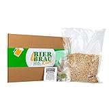 Braupartner BierbrauKiste Nachfüllpack Dunkles | Echte Rohstoffe | zum Nachbestellen und erneuten Brauen mit dem Bierbrauset