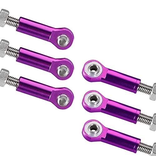 Weishuji Turnbuckle Steering Linkage Rod, Aluminum Turnbuckle W/Machined Rod Ends Steering Linkage, Steering Linkage Servo Link For 1/10 Redcat Epx/Volcano S30 Tornado Epx(Pro) Upgrade Parts #TOP5