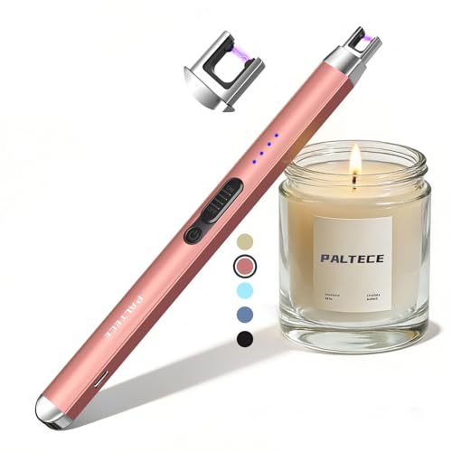 Encendedor eléctrico recargable USB-C PALTECE Rose Gold miniatura 1