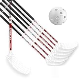 mb-m® Set FreeZ Spike 32 red Junior - 12 Schläger + 10 Bälle Floorball Unihockey