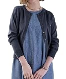 [ユアーズ] UVケア コンパクト ベーシック ニット カーディガン BDXT0211 レディース L チャコール