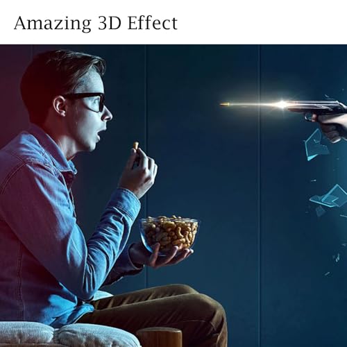 image for Cocar Red-Blue 3D Glasses, 4-Pack Anaglyph 3D Viewing Glasses for Movi