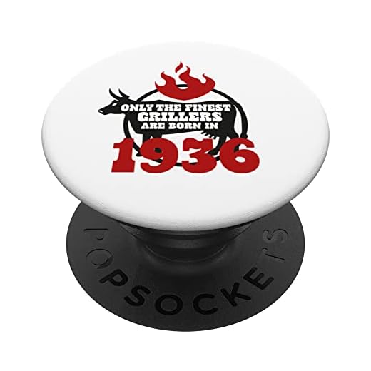 Solo los mejores asadores nacen en 1936 - 86 cumpleaños PopSockets PopGrip Intercambiable