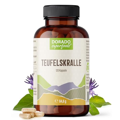 Teufelskralle Kapseln - 120 x Stück | 1320 mg Tagesportion - 1 Monatsportion | Dorado Superfoods® Teufelskralle Kapseln - 120 x Stück | 1320 mg Tagesportion - 1 Monatsportion | Dorado Superfoods®