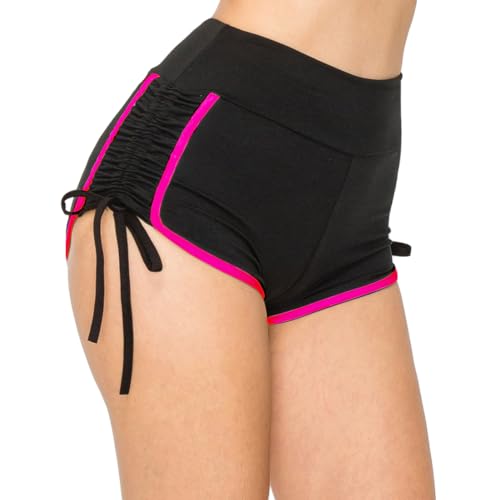 Image of ALWAYS Faux Leather Shorts - High Waist Active Stretch Yoga Short Pants for Women